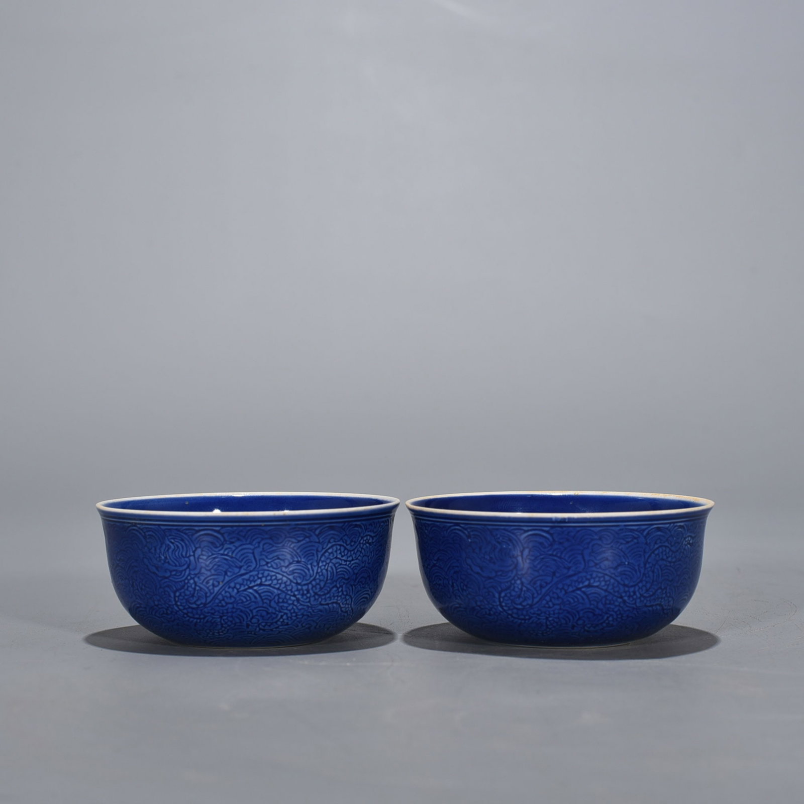 An Exquisite Chinese Festival blue glaze cylinder cup: Size: Height 3.5 cm - Widthh 8.2 cm Materials: Porcelain Time Period:Ming dynasty Attribution: chenghua Object: cup