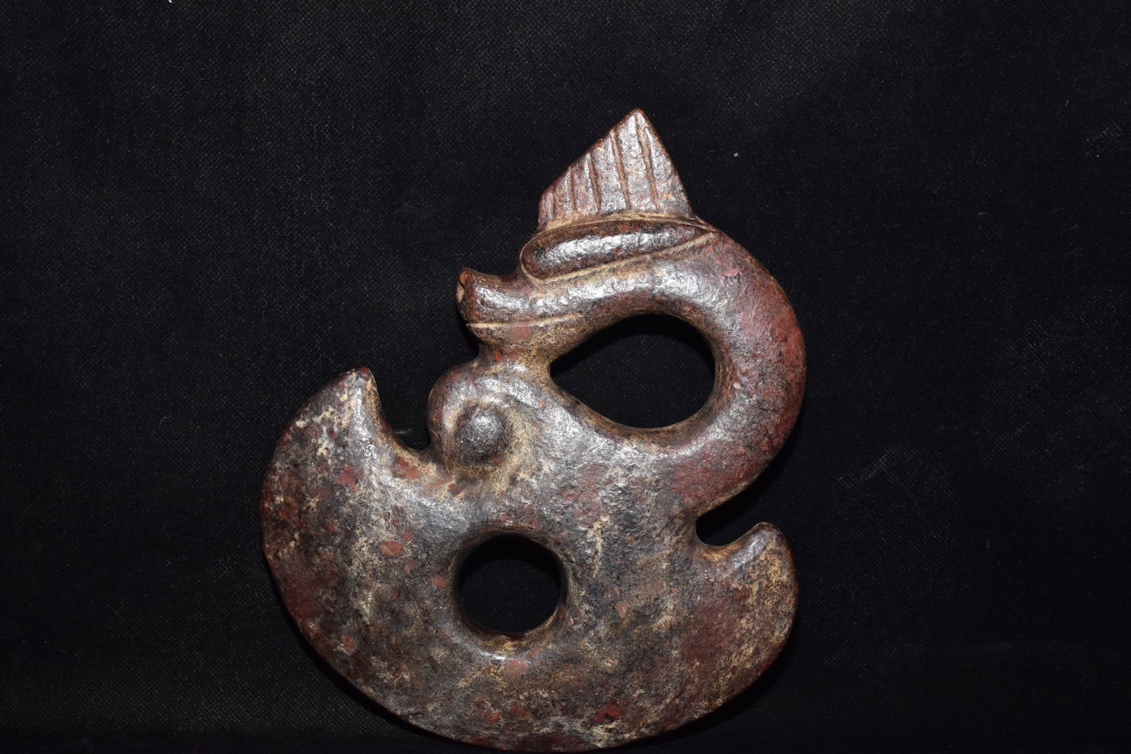 Chinese hongshang culture jade carved sculpture: Size: Height 19.5 cm - Width 19.5 cm Materials: Jade Dynasty: Hongshan Culture Attribution: 3000-BC Object: Chinese Antiques