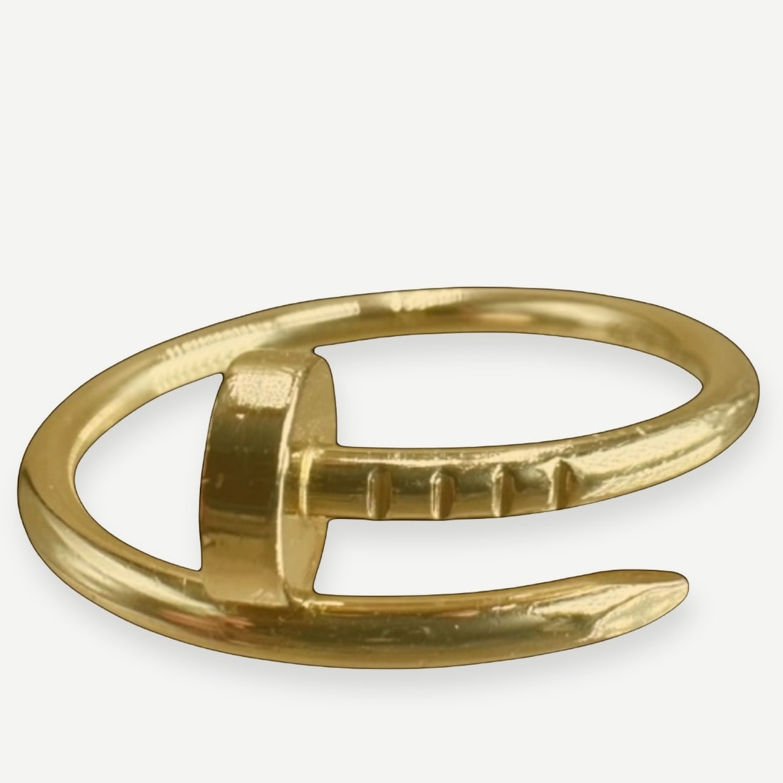 CARTIER Juste un Clou Ring, Classic Model, 18K Yellow Gold, EU Size 56 (US 7.25) Full Set (1 of 6)