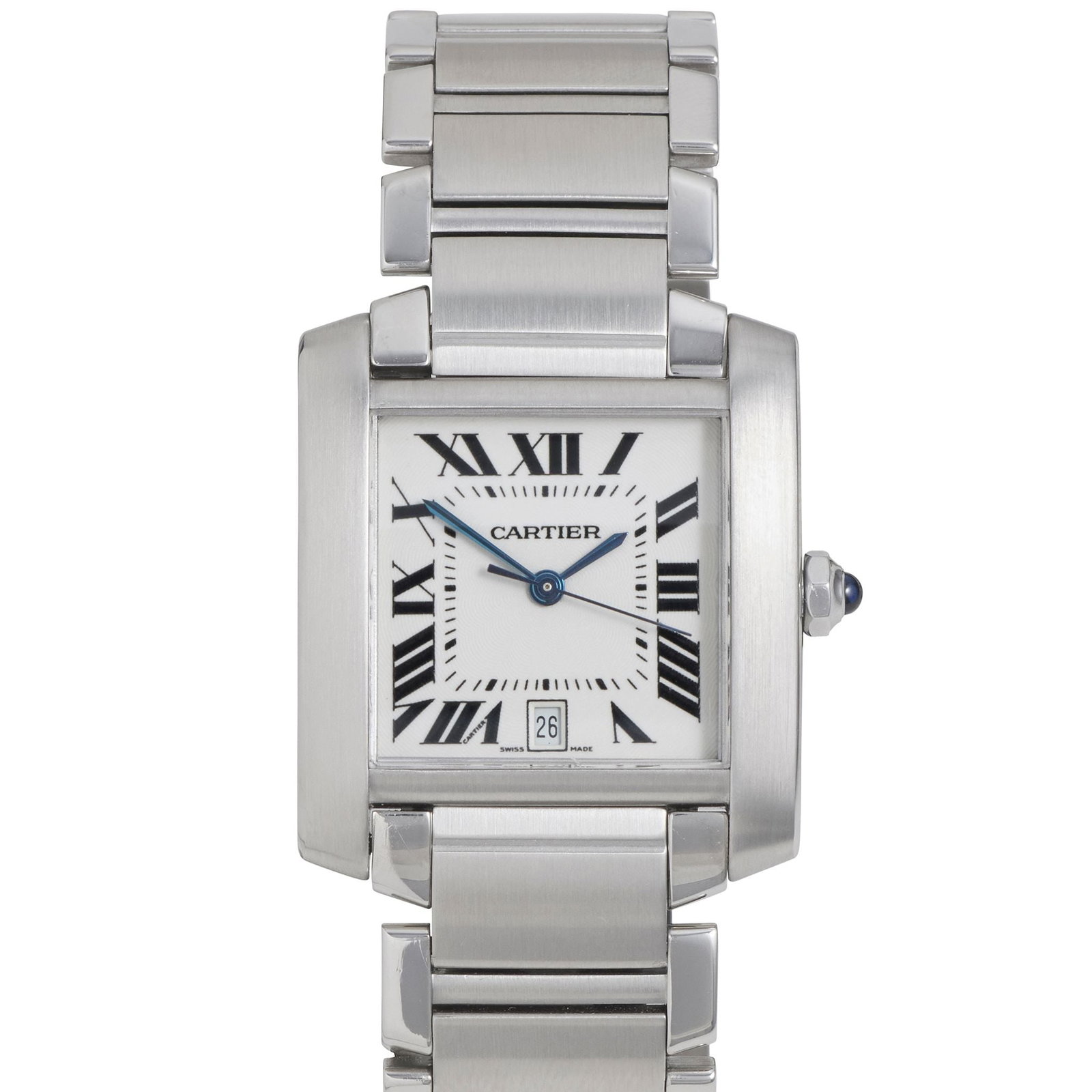 Cartier Tank Française W51002Q3, Full Set, 2026: Heritage The Cartier Tank Franaise stands as one of the most architecturally significant timepieces in horology ? a direct evolution of the original Tank, first conceived by Louis Cartier in 1917 and 