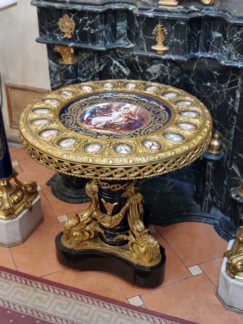 Unique Royal Salon Porcelain and Gilt Bronze (1 of 5)