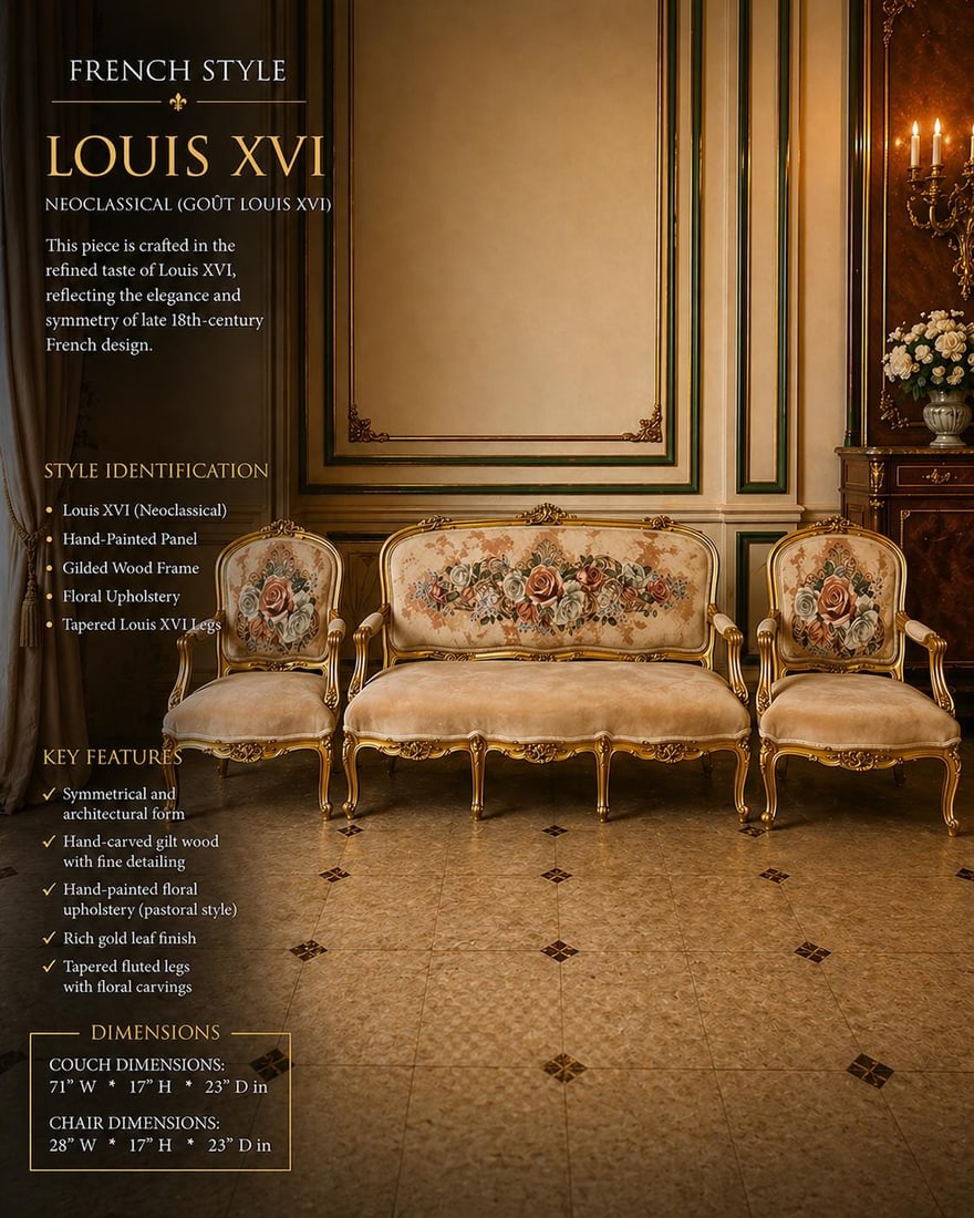 Luxury French Living Room – Gilded French Rococo (1 of 4)