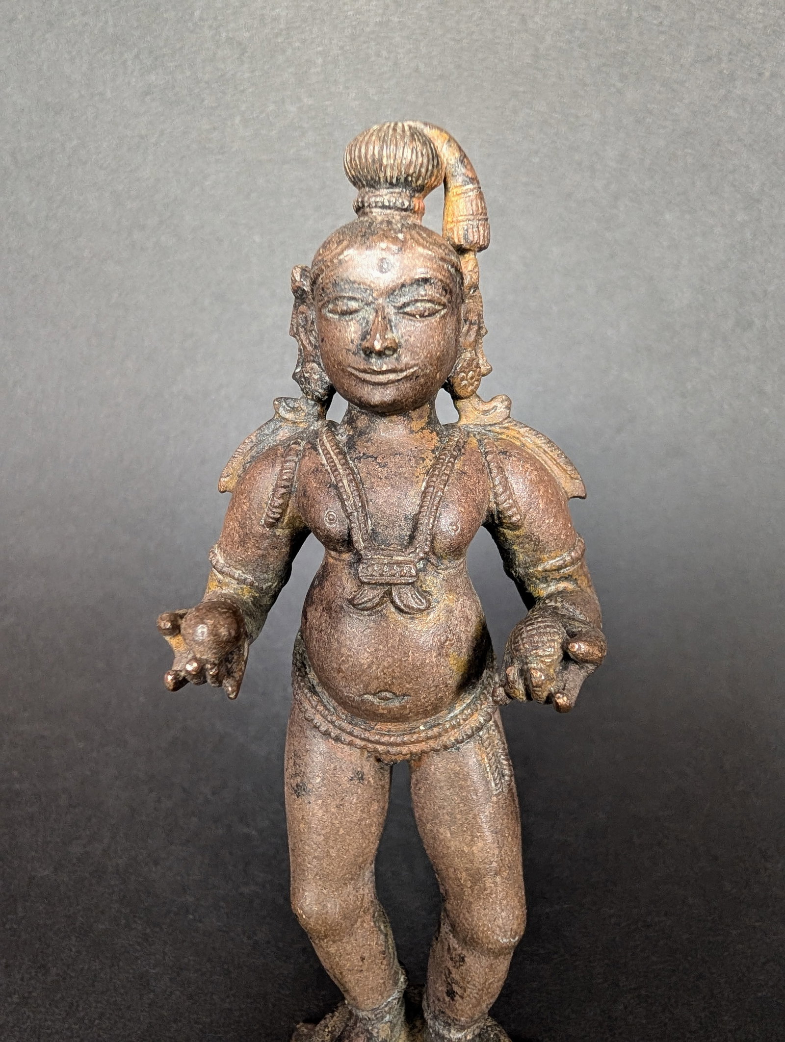 Krishna with two butterballs - 2