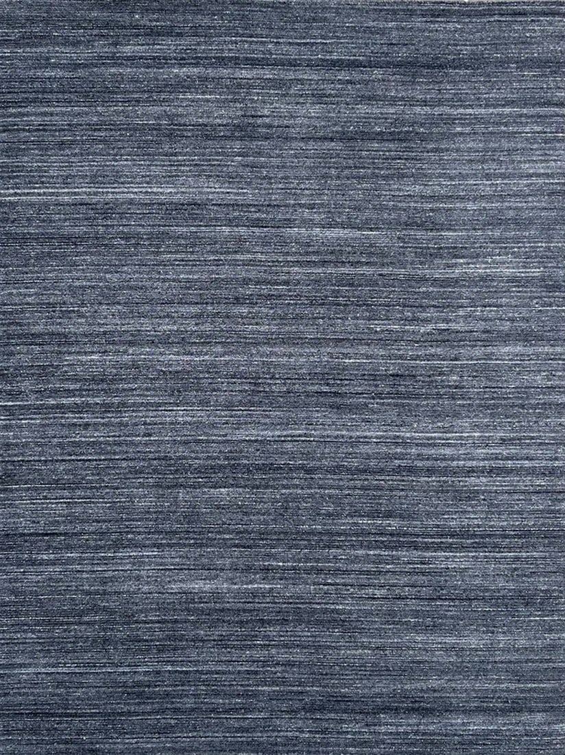 Lori Baft Solid Color Hand-Knotted Wool Rug 9'x12': Lori Baft Solid Color area rug, hand-knotted in wool, in n.charcoal tones, brand new, approximately 9' x 12' (108 x 144 inches, 0.5-inch pile), a room-anchoring 9x12 size. A tranquil palette of cool g