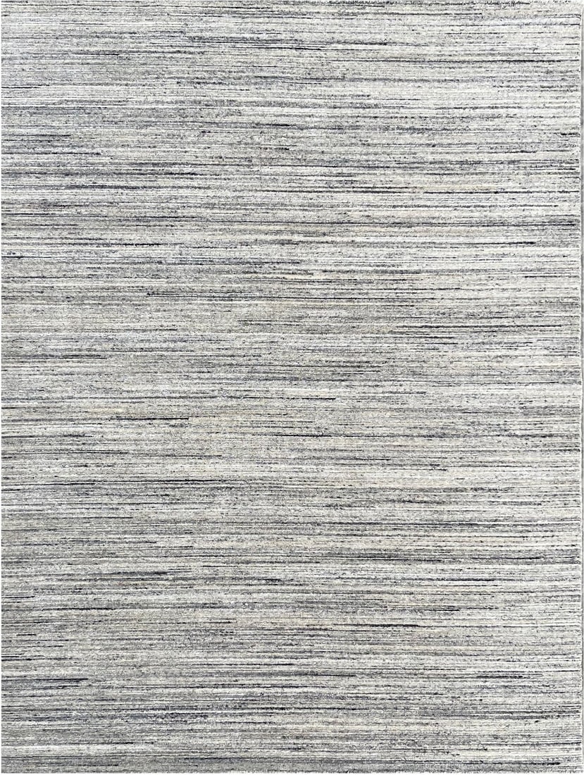 Lori Baft Solid Color Hand-Knotted Wool Rug 4'x6': Lori Baft Solid Color area rug, hand-knotted in wool, in natural ivory tones, brand new, approximately 4' x 6' (48 x 72 inches, 0.5-inch pile), a versatile 4x6 size. This rectangular rug features a co