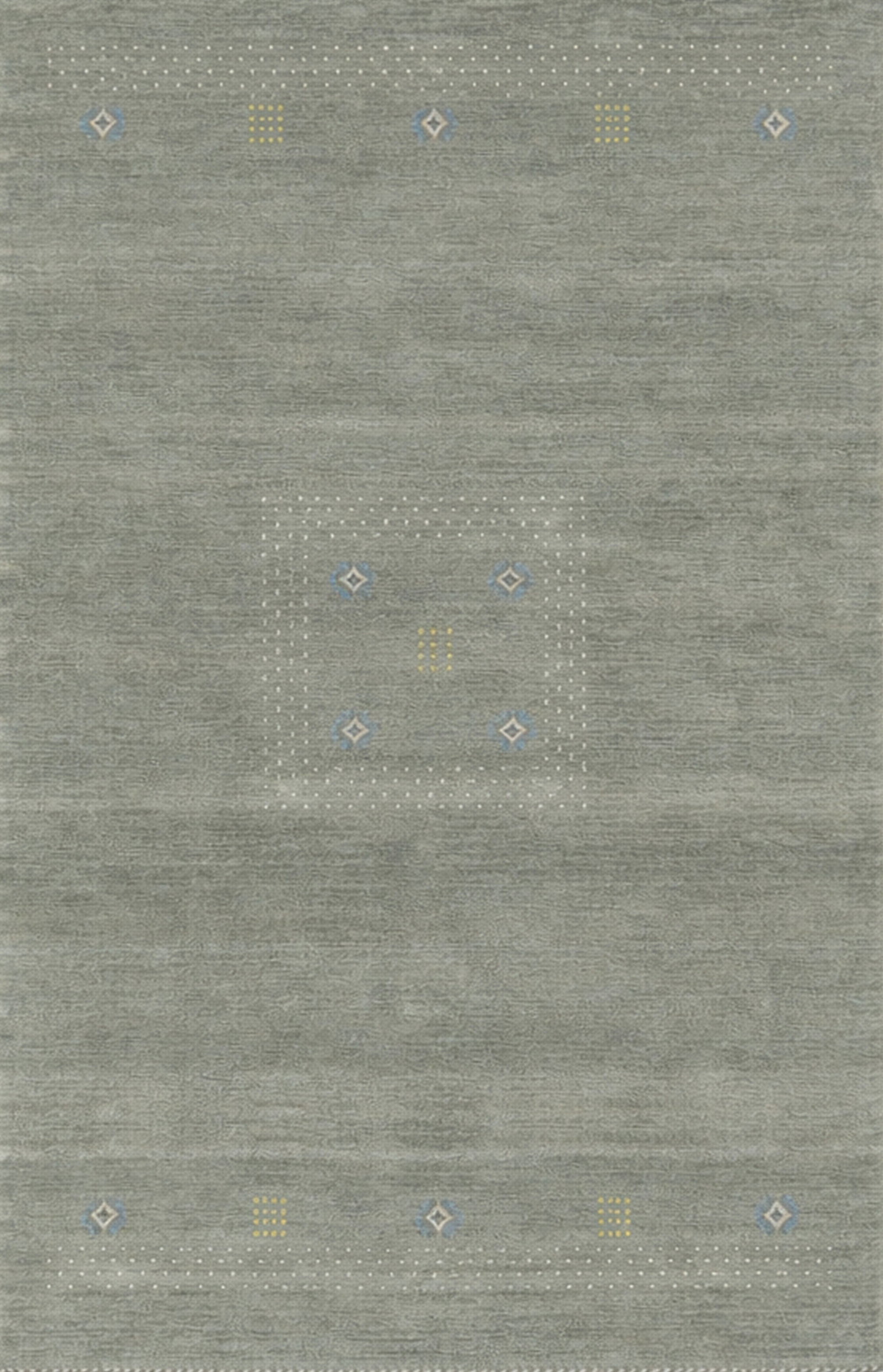 Modern Loom Wool Area Rug 3' x 5', Gray: Modern Loom area rug, handloomed in wool, in gray tones, brand new, approximately 3' x 5' (36 x 60 inches, 0.5-inch pile), a versatile 3x5 size. This rug whispers sophistication with its deep, texture