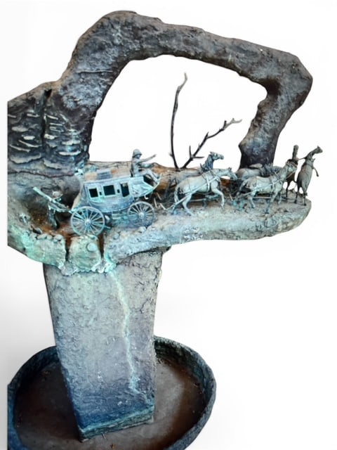 Monumental Western Stagecoach Bronze by Bob Parks - Edition 2/10 (1 of 7)
