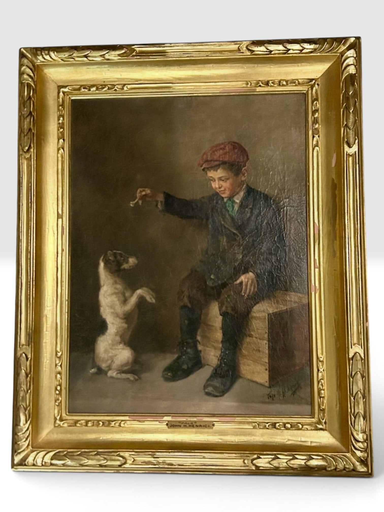 American Genre Oil by John H. Henrici - Pals, 1922 (1 of 4)