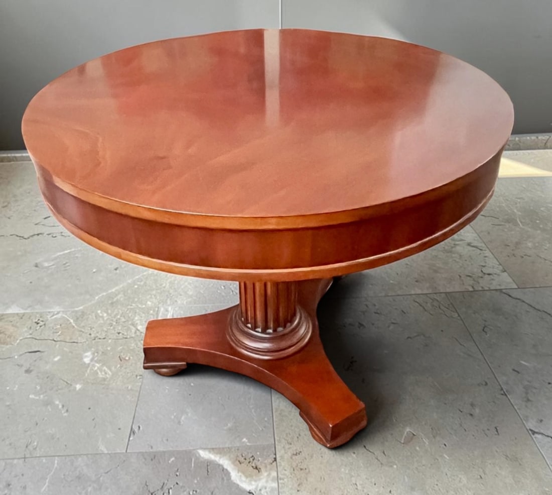 Ralph Lauren Mahogany Round Pedestal Table (1 of 2)