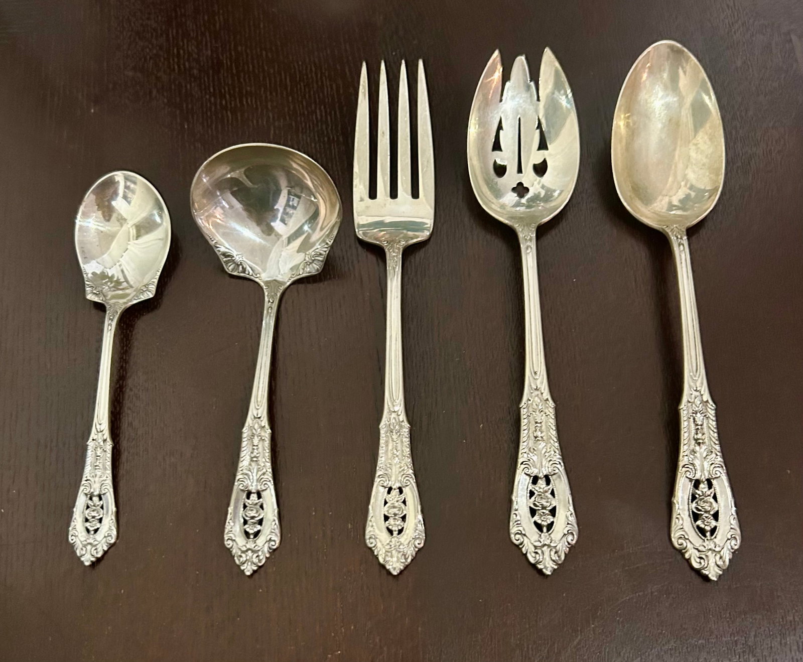 Wallace Grande Baroque Sterling Silver 76-Pc Flatware Service for 12 (1 of 6)