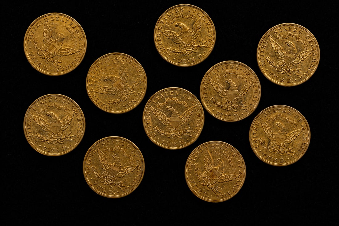 10-Coin Premium $5 Gold Half Eagle Collection (1 of 1)