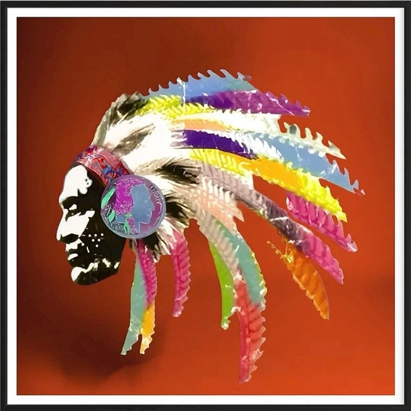 Fenzolini – TRIBAL PRIDE – iFusionism of Andy Warhol’s “Nickel” – Limited Edition of: TRIBAL PRIDE by Fenzolini is offered as a signed and individually numbered fine art edition, strictly limited to 150 examples.Each work is accompanied by a Certificate of Authenticity signed by the ar