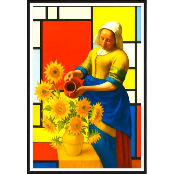 Fenzolini – DUTCH SUNLIGHT – iFusionism of Vermeer, Van Gogh and Mondrian - Limited Edition of: DUTCH SUNLIGHT by Fenzolini is offered as a signed and individually numbered fine art edition, strictly limited to 150 examples.Each work is accompanied by a Certificate of Authenticity signed by the 