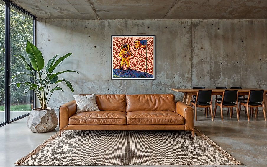 Fenzolini – CRAZY MOONWALK – iFusionism of Andy Warhol and Keith Haring - Limited Edition of 150 - 2