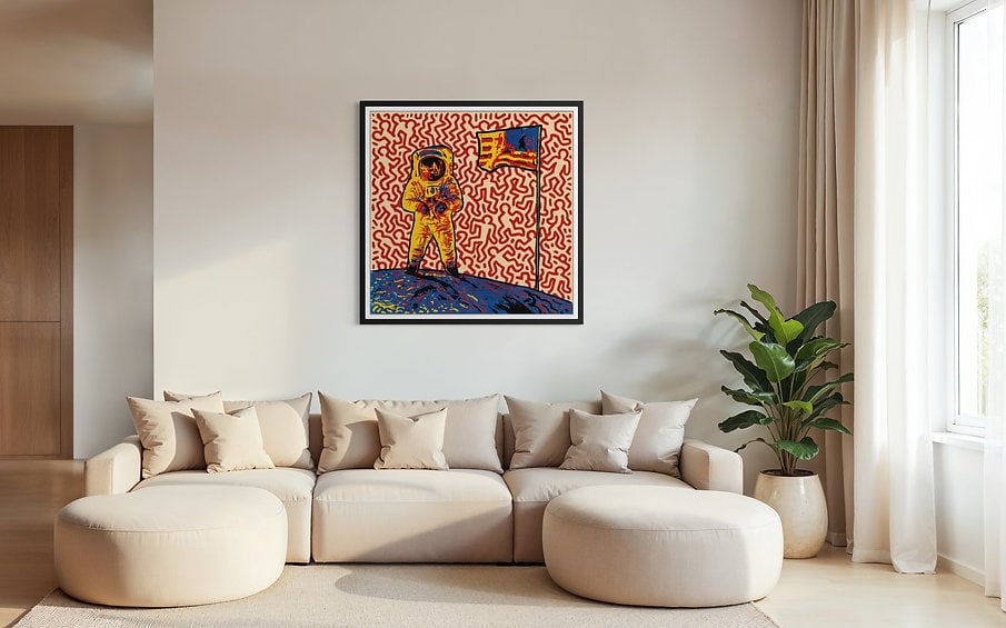 Fenzolini – CRAZY MOONWALK – iFusionism of Andy Warhol and Keith Haring - Limited Edition of 150 - 3