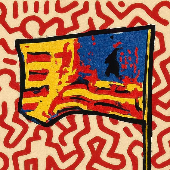 Fenzolini – CRAZY MOONWALK – iFusionism of Andy Warhol and Keith Haring - Limited Edition of 150 - 7