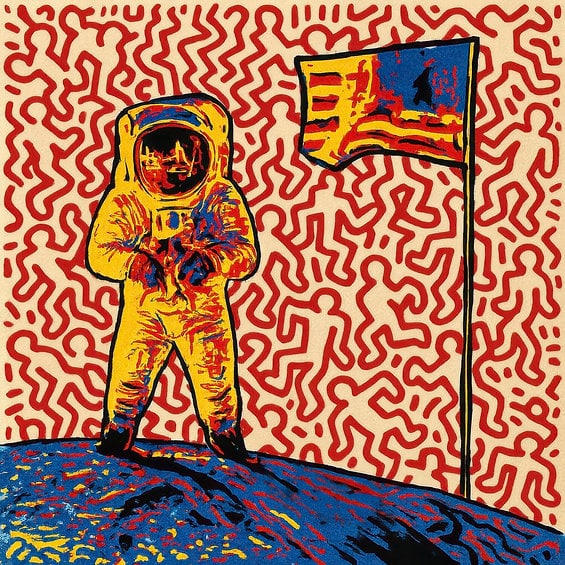 Fenzolini – CRAZY MOONWALK – iFusionism of Andy Warhol and Keith Haring - Limited Edition of 150 - 9