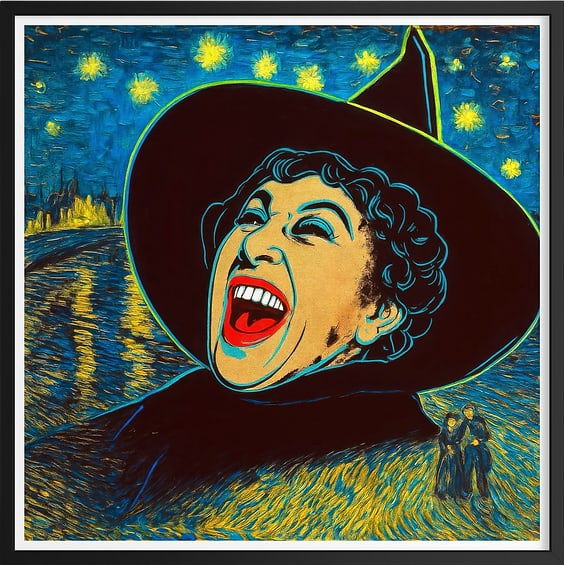 Fenzolini – THE LAUGHING STAR – iFusionism of Warhol and Van Gogh - Limited Edition of 150: THE LAUGHING STAR by Fenzolini is offered as a signed and individually numbered fine art edition, strictly limited to 150 examples.Each work is accompanied by a Certificate of Authenticity signed by t