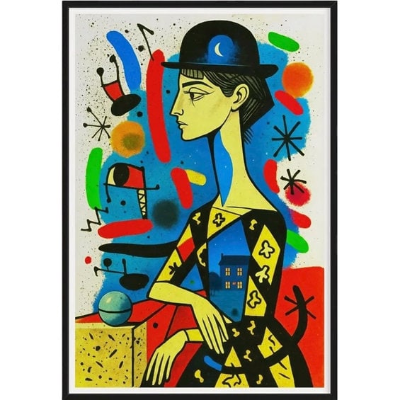 Fenzolini – TIMELESS CONVERGENCE – iFusionism of Picasso, Miró and Magritte - Limited Edition: TIMELESS CONVERGENCE by Fenzolini is offered as a signed and individually numbered fine art edition, strictly limited to 150 examples.Each work is accompanied by a Certificate of Authenticity signed b