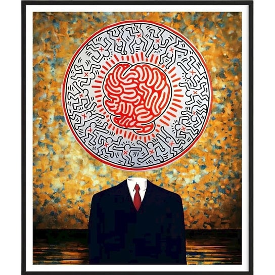 Fenzolini – THE TUXEDO – iFusionism of Klimt, Magritte and Haring - Limited Edition of 150: THE TUXEDO by Fenzolini is offered as a signed and individually numbered fine art edition, strictly limited to 150 examples.Each work is accompanied by a Certificate of Authenticity signed by the arti