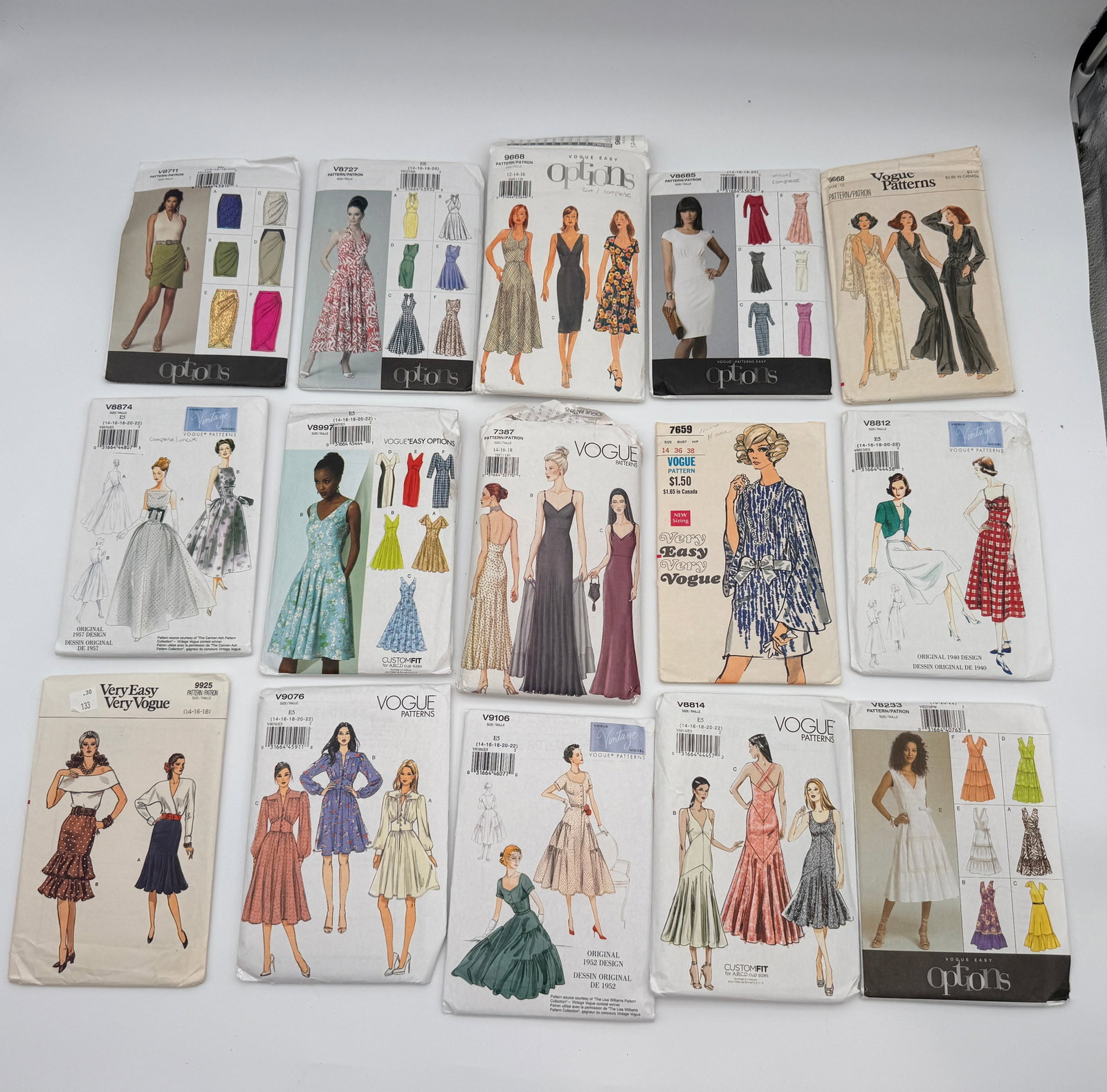 Vintage Vogue Designer Pattern Lot (1 of 1)