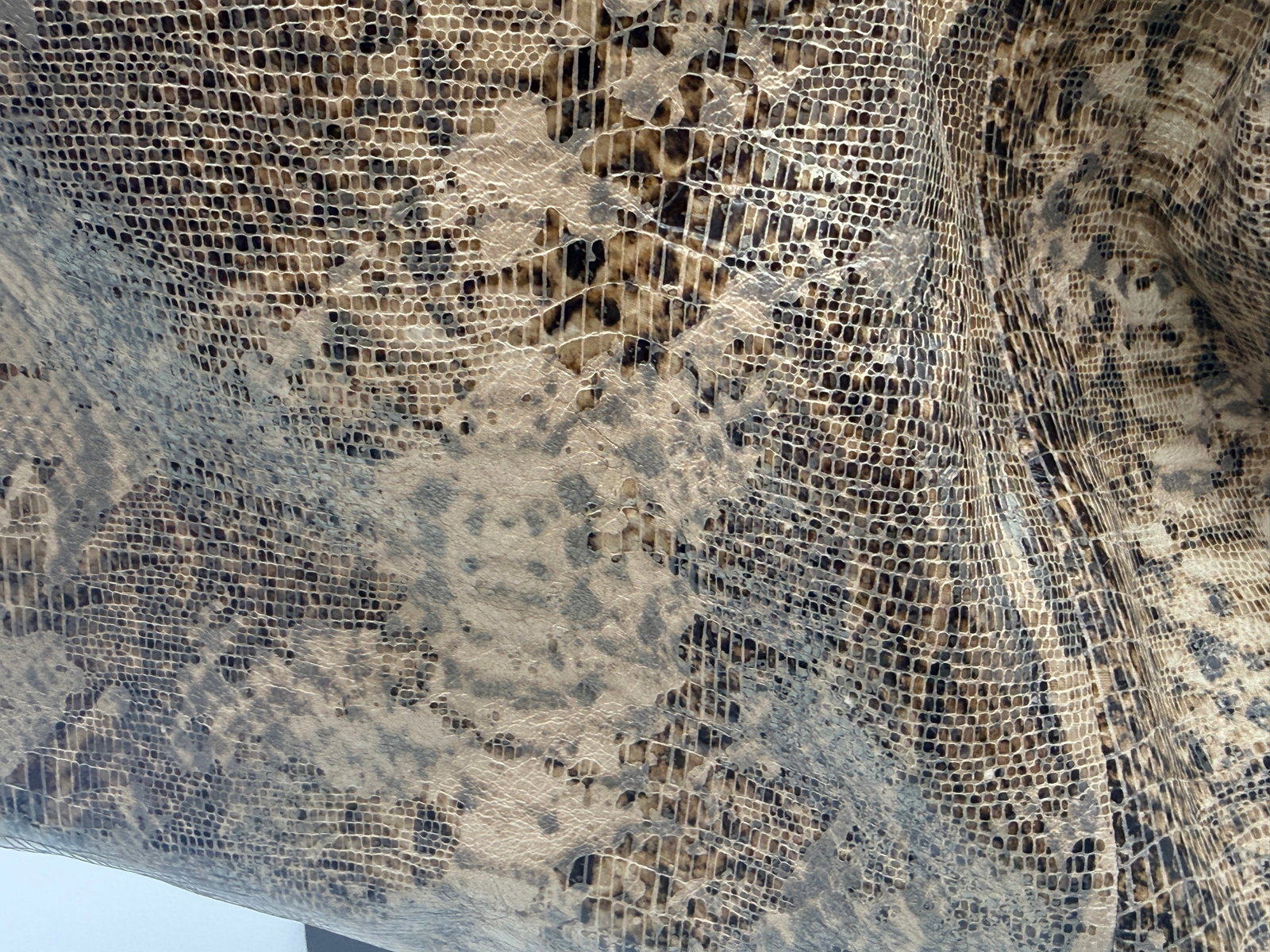 Vintage Coach Python Print Satchel - 7
