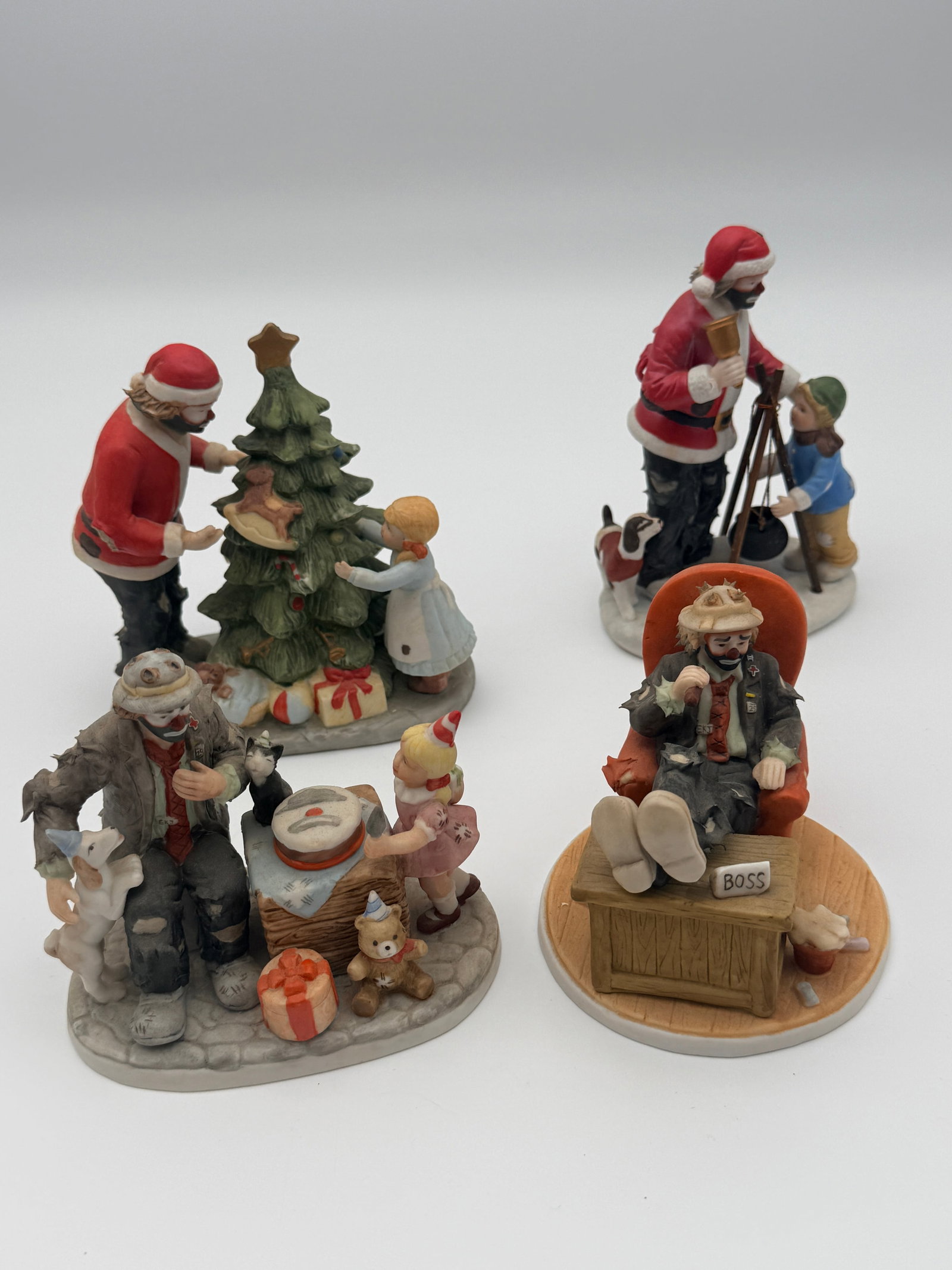 Vintage Emmett Kelly Jr Figurine Lot - Signed (1 of 6)