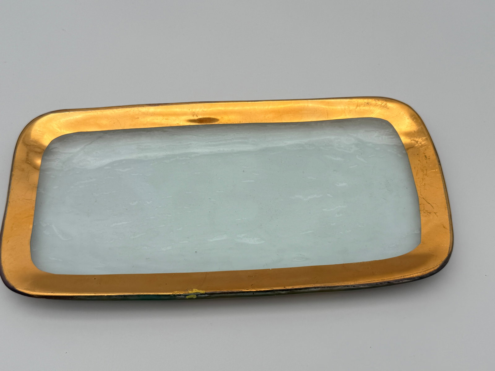 Vintage Signed Art Glass Tray (1 of 5)