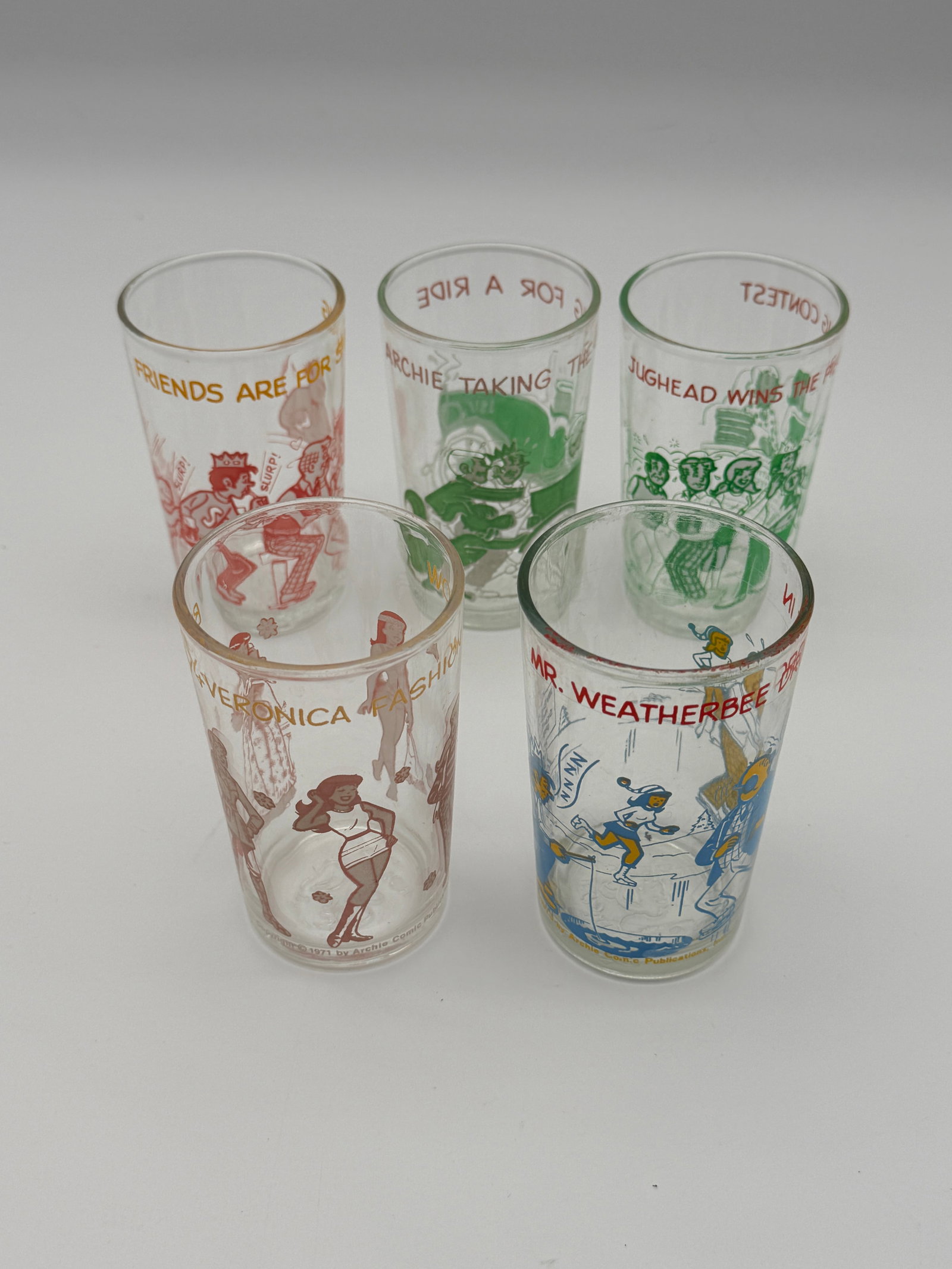 Vintage Archie Comic Glasses Set (1 of 3)