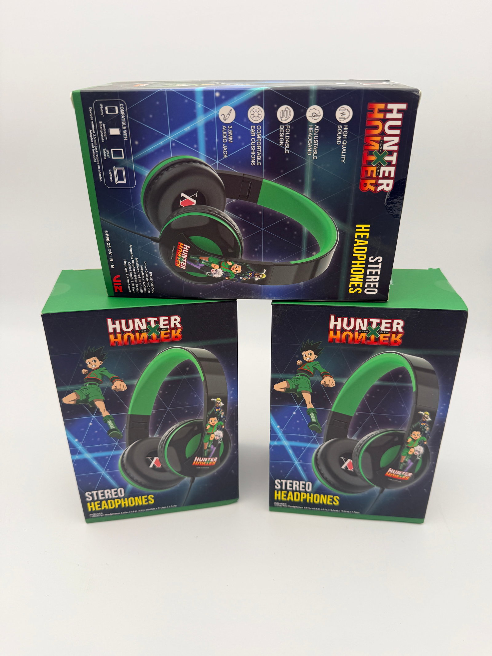 3-Pack of Hunter X Hunter Headphones NIB (1 of 3)
