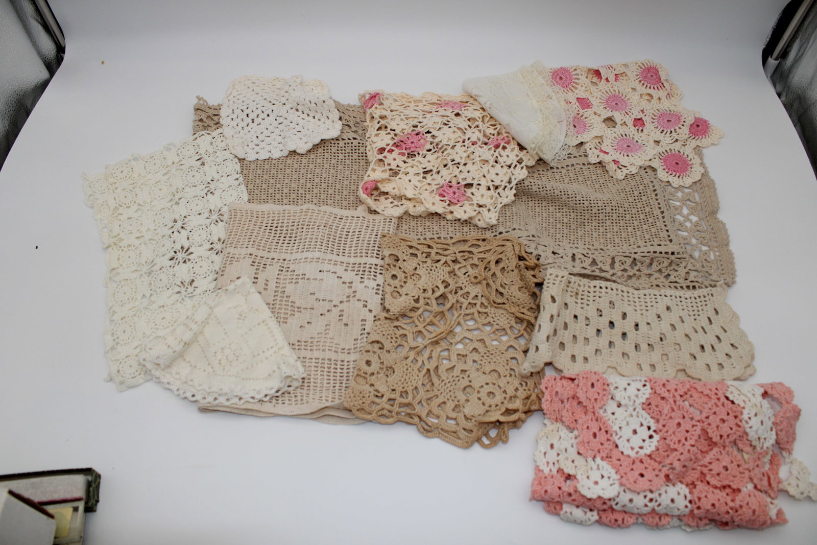 Lot of Vintage Doilies - Mixed sizes: some need light cleaning
