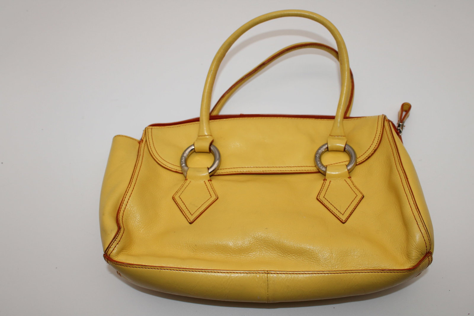 Vintage Yellow Franco Sarto Handbag: See photos for condition. May need cleaning.