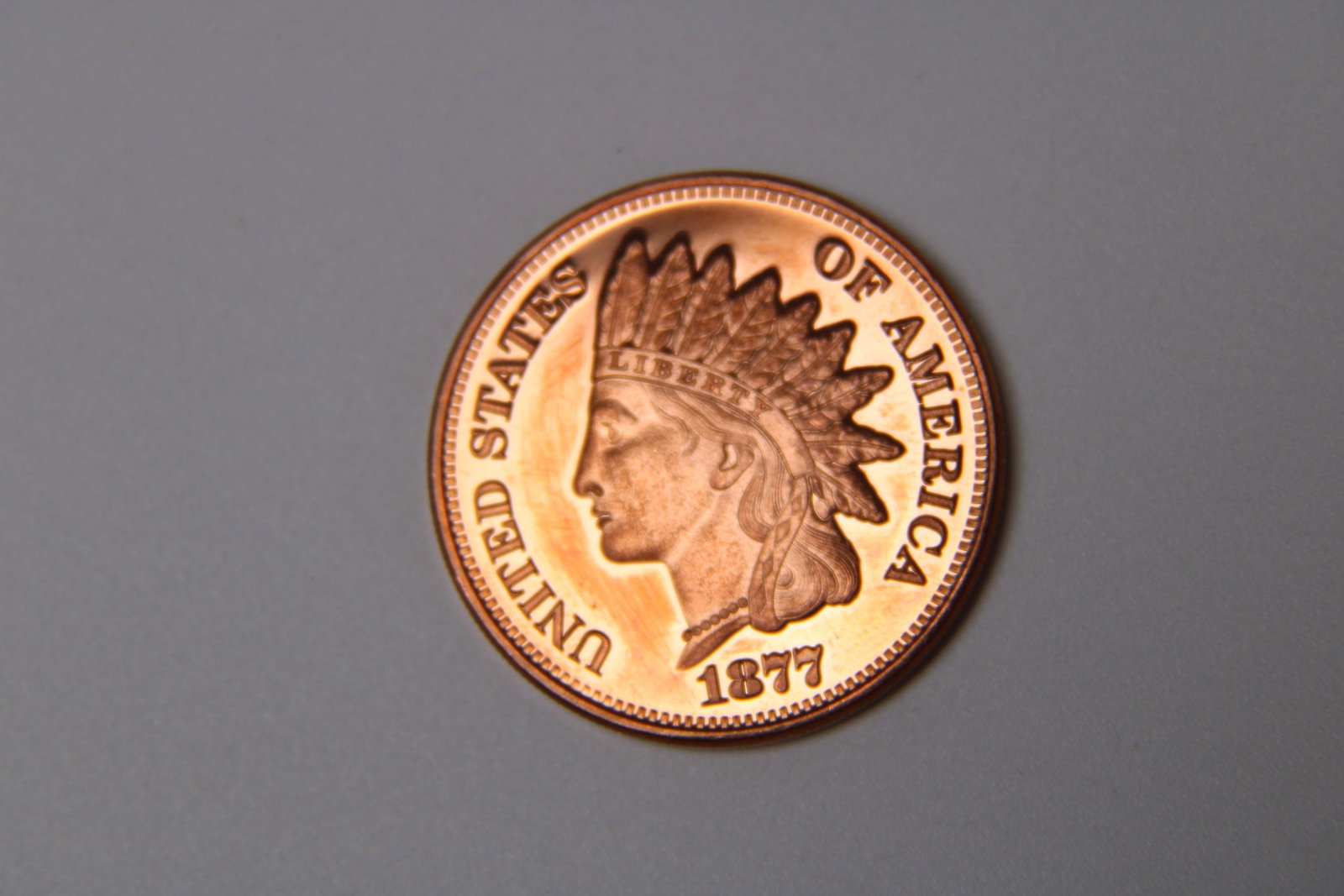 Indian Head Cent .999 Fine Copper 1oz Round: See photos for condition