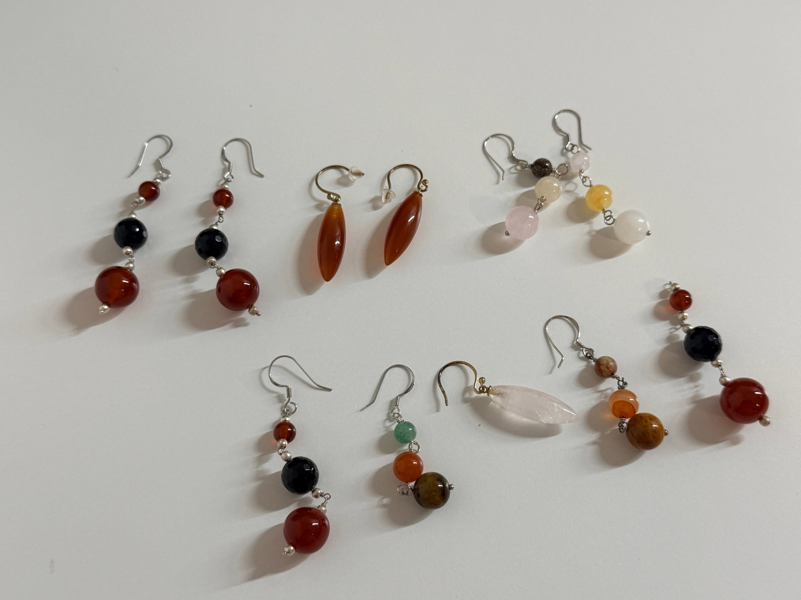 Mixed lot of .925 Drop Earrings 37.3g (1 of 2)