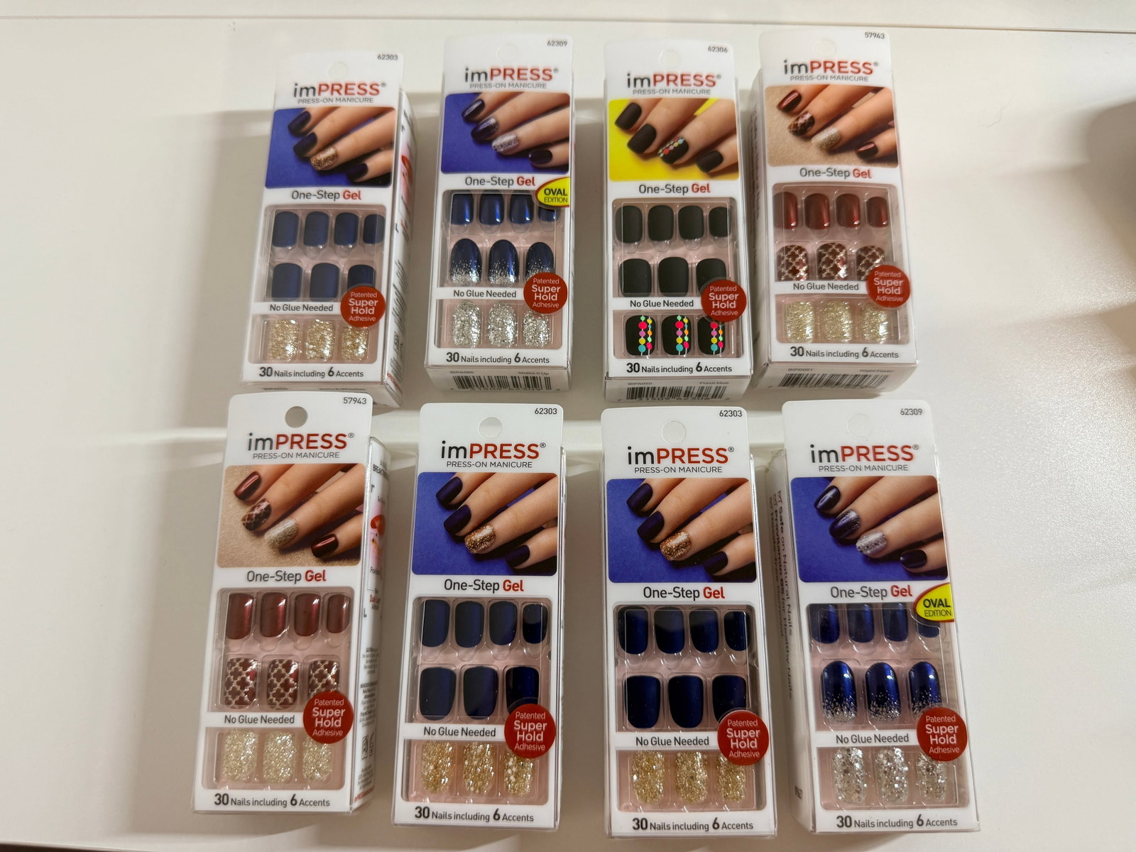 Lot of 8 imPRESS Manicure NIB Nail Sets (1 of 1)