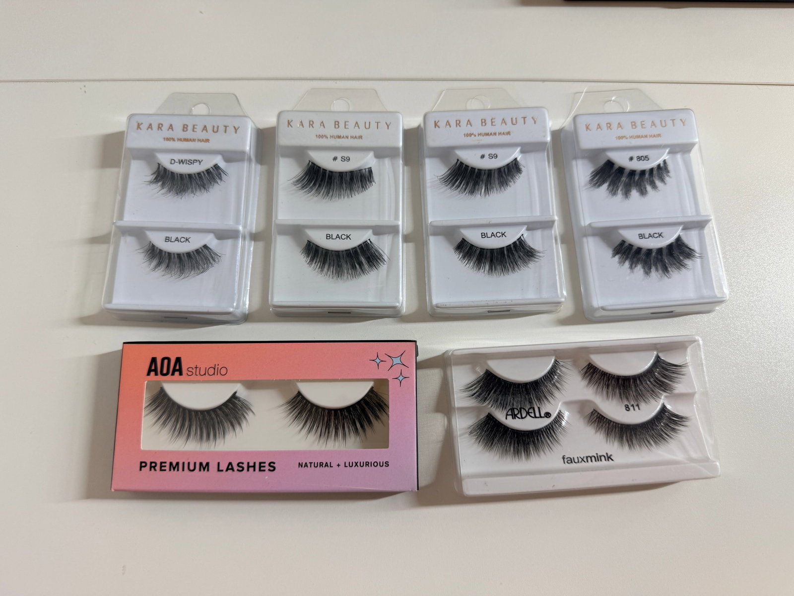 Mixed lot of beauty lashes NIB: new in boxes