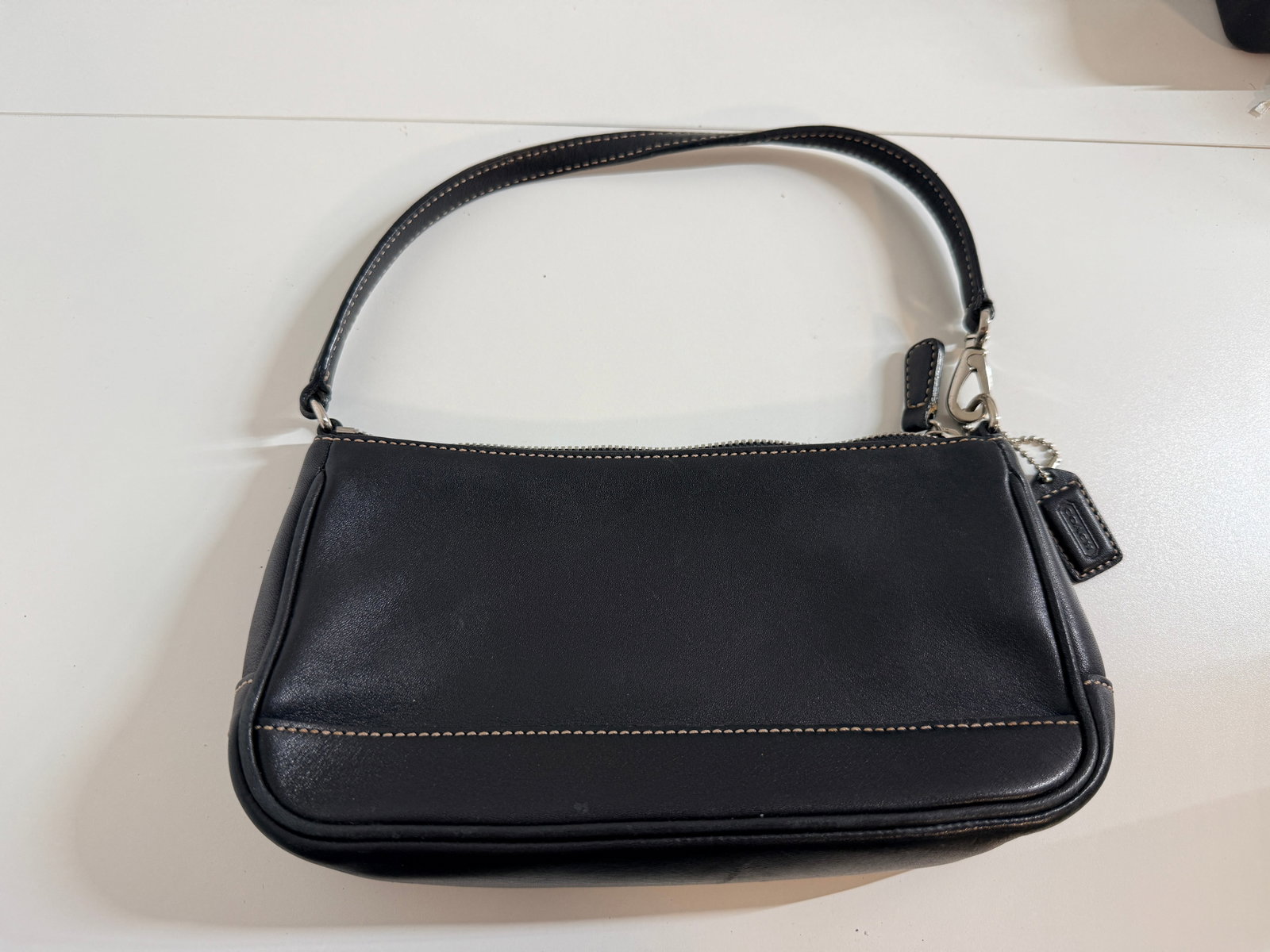 Coach Leather Handbag: Good condition overall