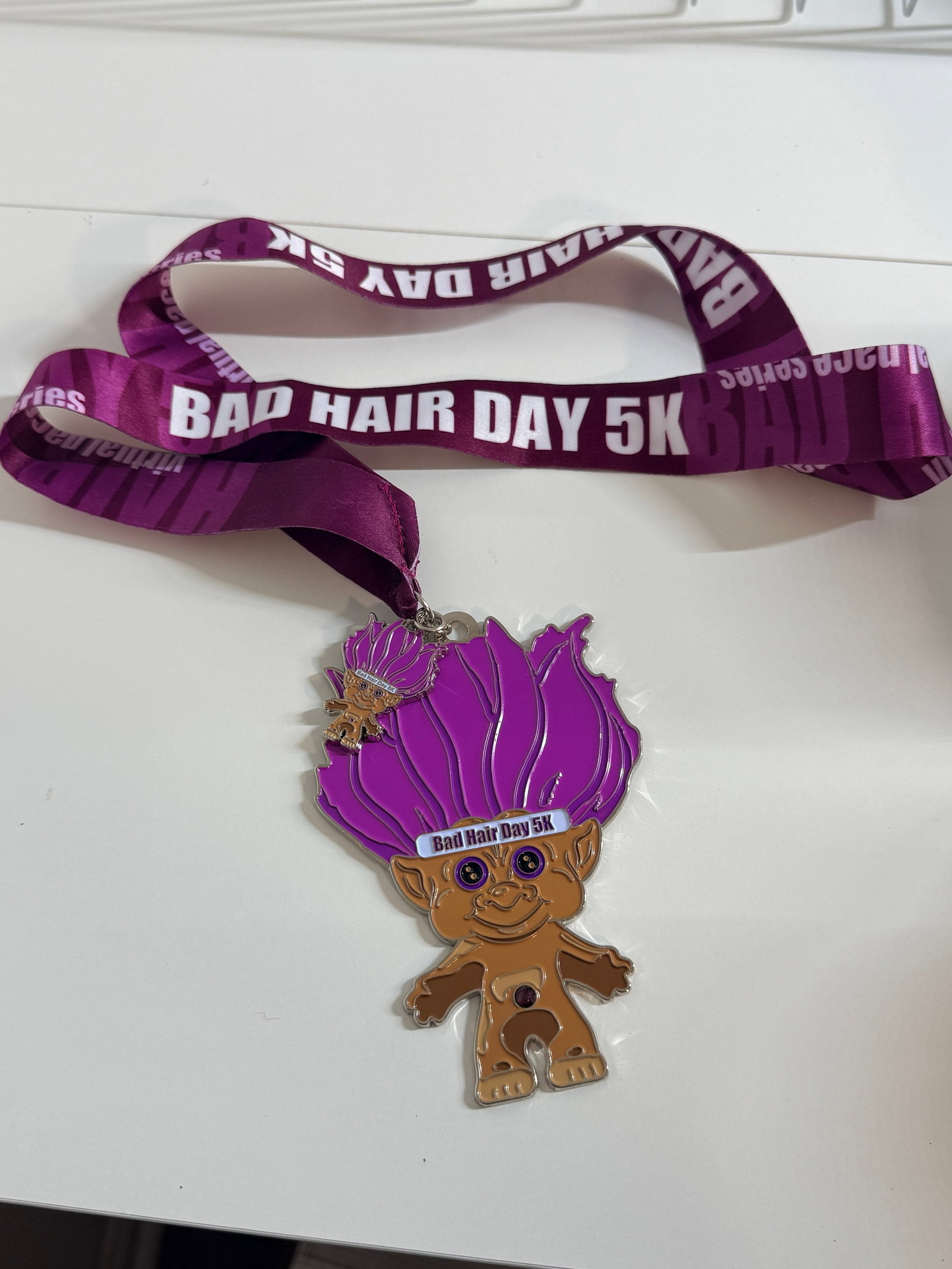 Bad Hair Day Marathon Medal: Good condition