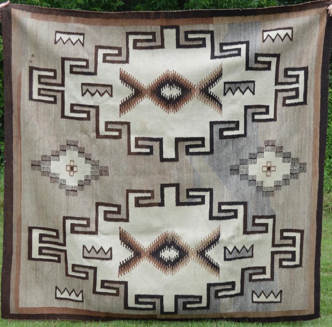 Navajo Rug with Geometric Designs (1 of 4)