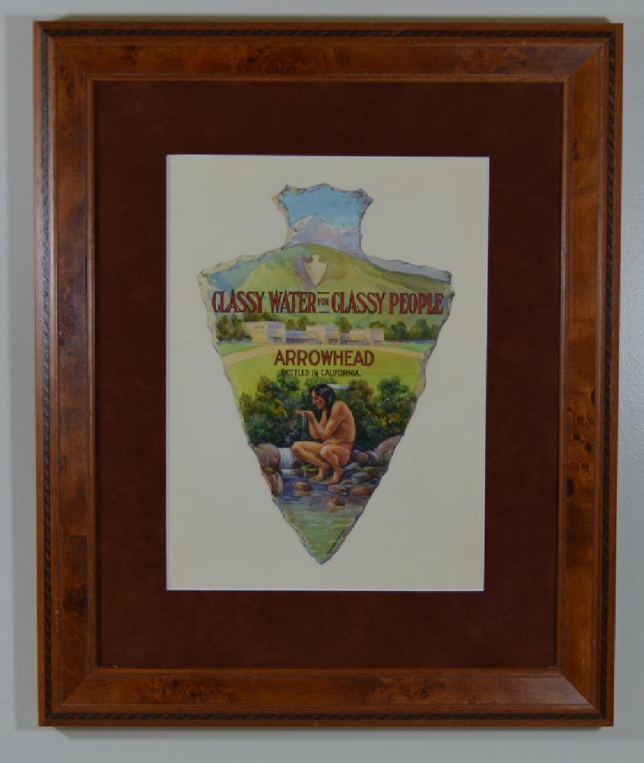 Arrowhead Bottled Water Original Advertising Art (1 of 4)