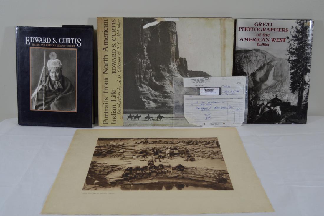Edward Curtis Photogravure &Three Books (1 of 2)