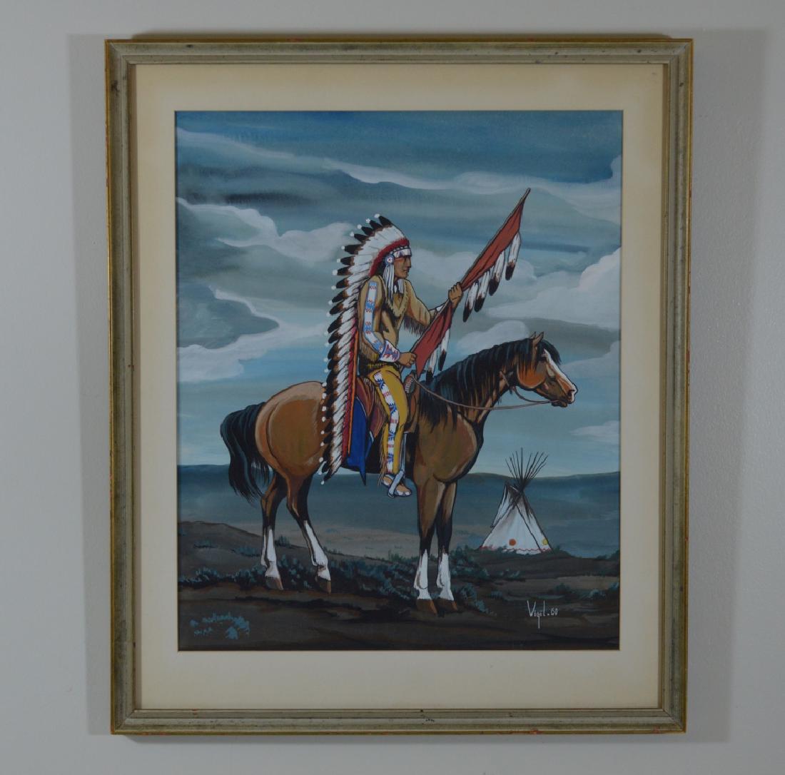 Frank Vigil (1922-1979) Oil Painting (1 of 4)