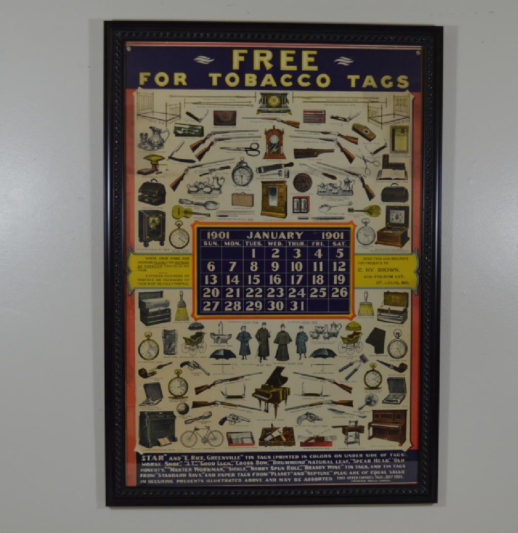 1901 Framed Advertising Calendar (1 of 2)