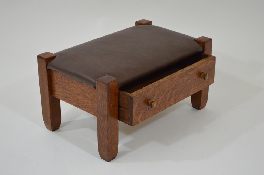 Stickley Brothers "Quaint Furniture" Foot Stool (1 of 3)