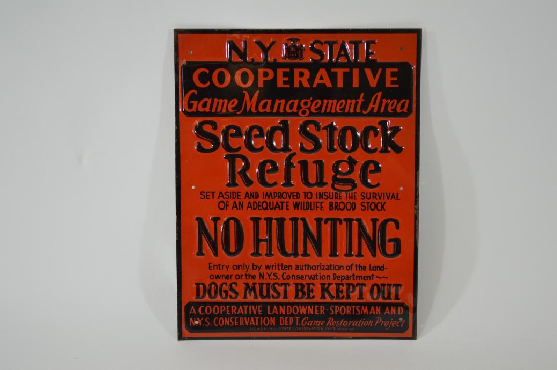 NYS Seed Stock Refuge Conservationist Sign (1 of 1)