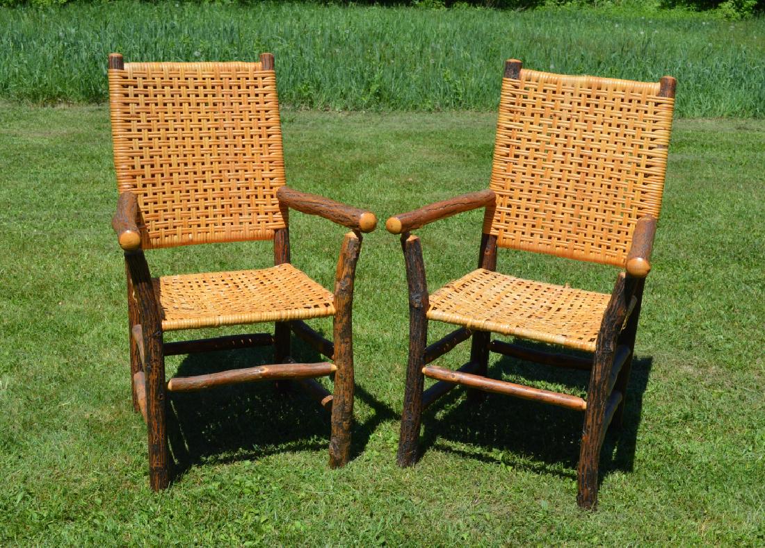 Pair of Old Hickory Modern Arm Chairs (1 of 1)