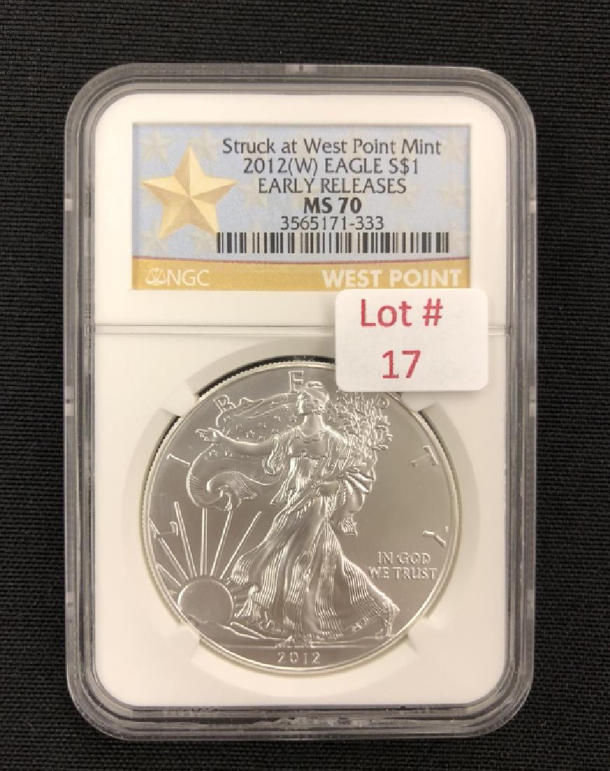2012(W) Silver Eagle  MS-70 NGC #3565171-333 (1 of 2)