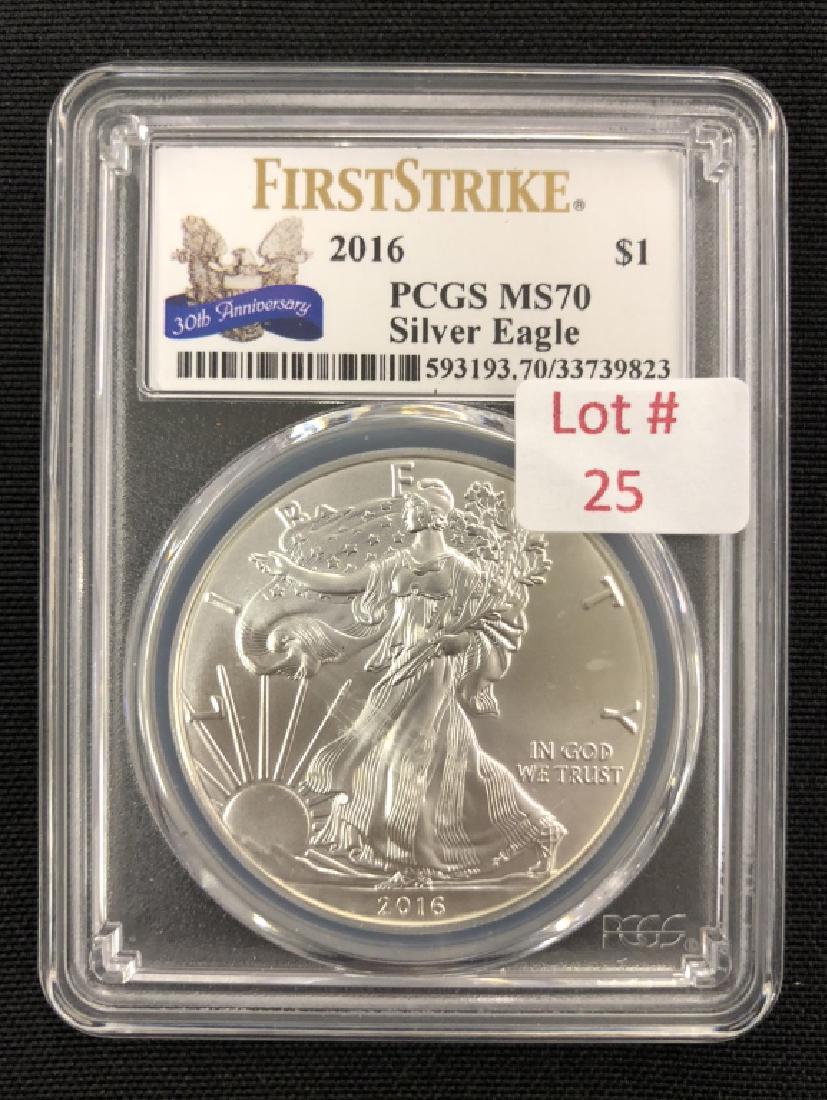 2016 Silver Eagle  MS-70 PCGS 593193.70/33739823 (1 of 2)