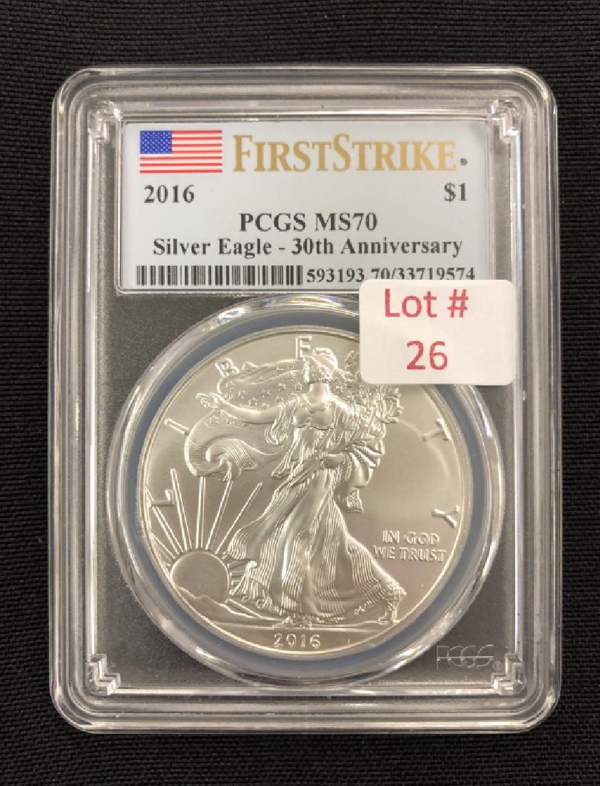 2016 Silver Eagle  MS-70 PCGS 593193.70/33719574 (1 of 2)