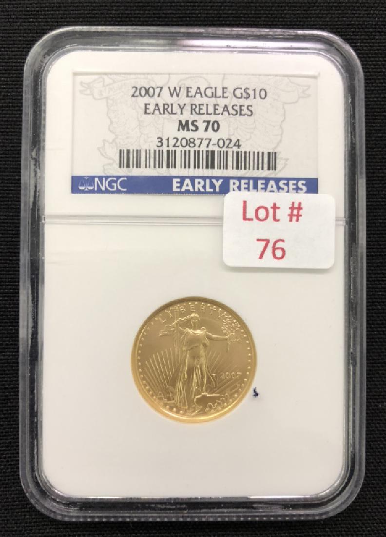 2007 W MS 70 American Eagle $10 Early Release (1 of 2)